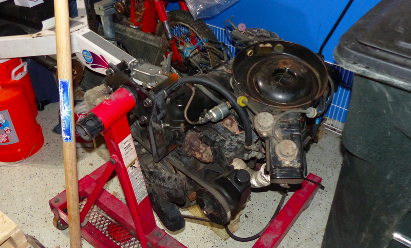 Here’s the 258 cubic-inch inline-six and four-speed out of the CJ-8.